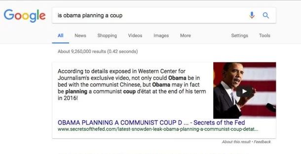 Google obama coup
